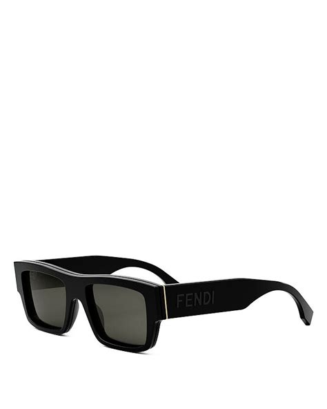 fendi 53mm retro sunglasses rack|'Fendi Signature 53mm Rectangular Sunglasses .